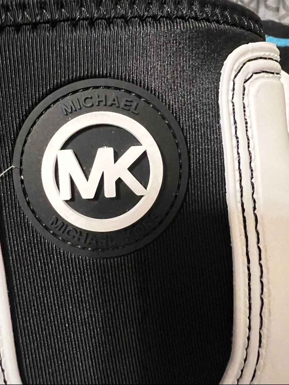 Michael Kors White & Black Chelsea Rain Ankle Boots